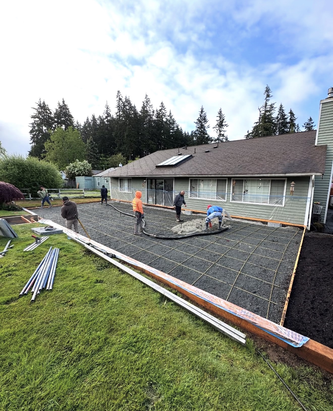 Commercial concrete sidewalk and ADA ramp work in Salem